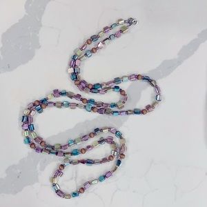 Long Multi Color Beaded Necklace